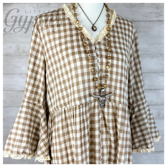 POL DISCOUNTED Farmhouse Vintage Prairie Dress - Picture 2 of 15